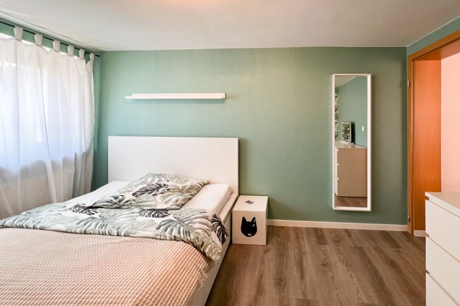 Das gr�ne Schlafzimmer Einfamilienhaus Erfurt / Bindersleben