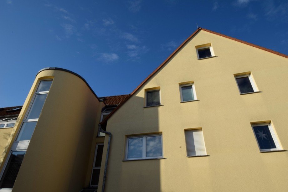 Giebelansicht mit Treppenhaus Etagenwohnung Erfurt