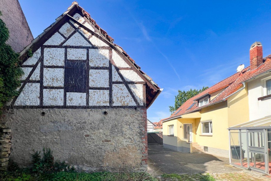 Giebelansicht Scheune hofseitig Einfamilienhaus Am Ettersberg / Berlstedt