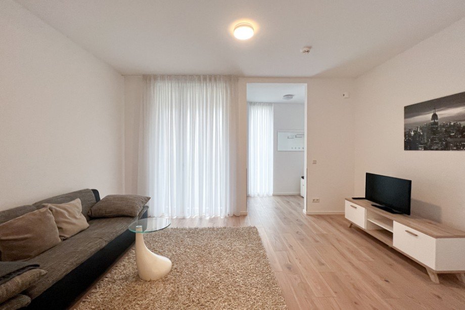 Blick vom Wohnzimmer in den Flur Erdgeschosswohnung Erfurt