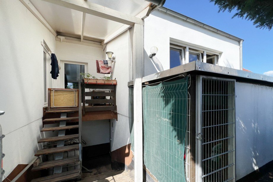 Kleine Terrasse zur K�che Einfamilienhaus Erfurt / Niedernissa
