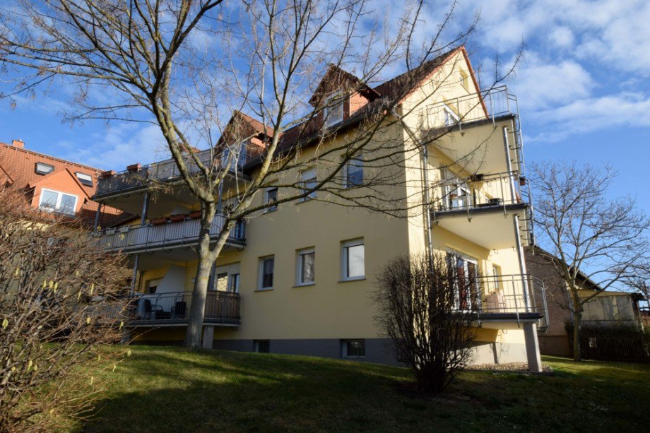 Balkon mit super Ausblick Dachgeschosswohnung Erfurt