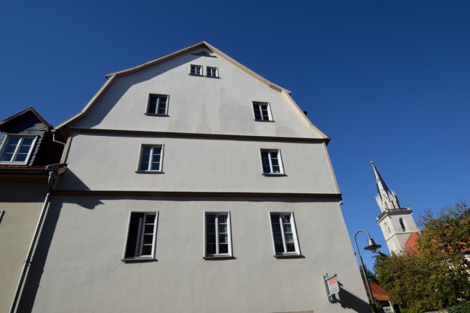 Giebel des historischen Geb�udes Haus Bad Langensalza