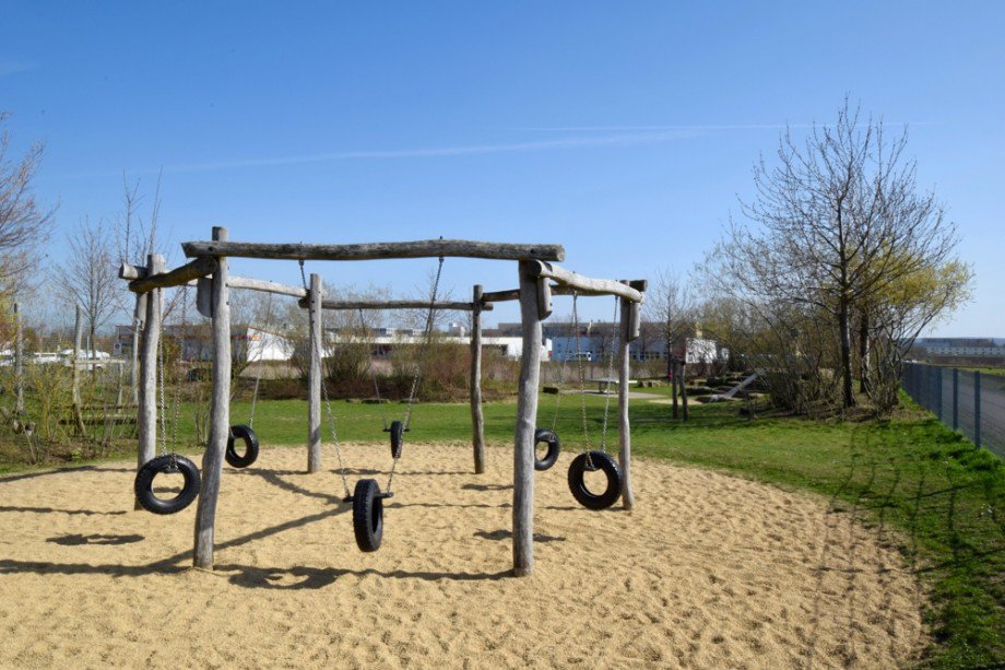 Gro�er moderner Spielplatz in der N�he weitere Beherbergungsbetriebe Erfurt