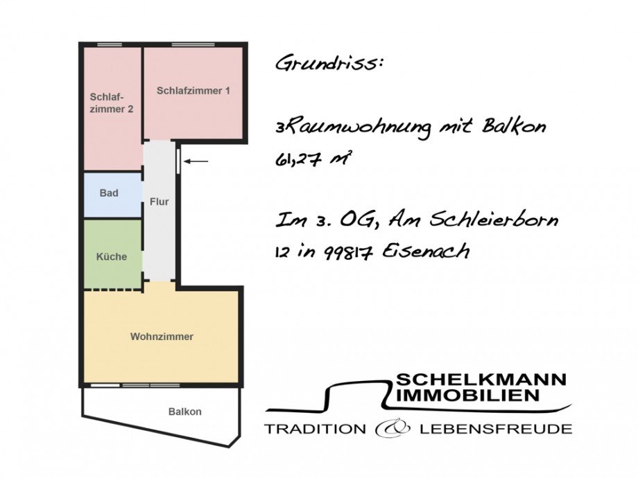 Grundriss Am Schleierborn12 Eisenach Etagenwohnung Eisenach