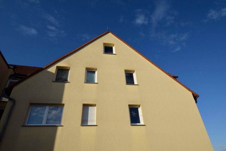 Giebelansicht Dachgeschosswohnung Erfurt