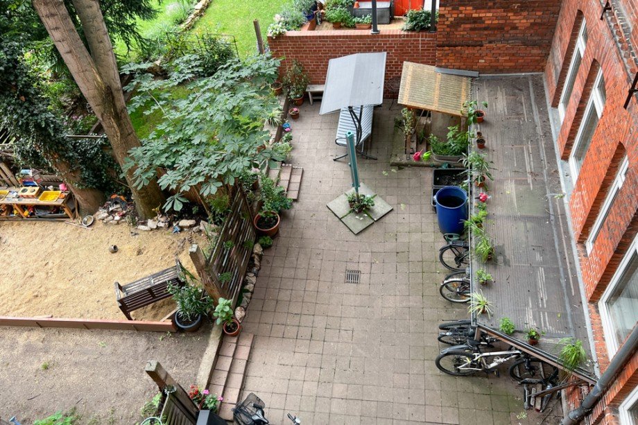 Gro�er Gemeinschaftshof Etagenwohnung Erfurt / L�bervorstadt