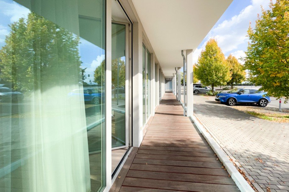 Loggia am Schlafzimmer Erdgeschosswohnung Erfurt